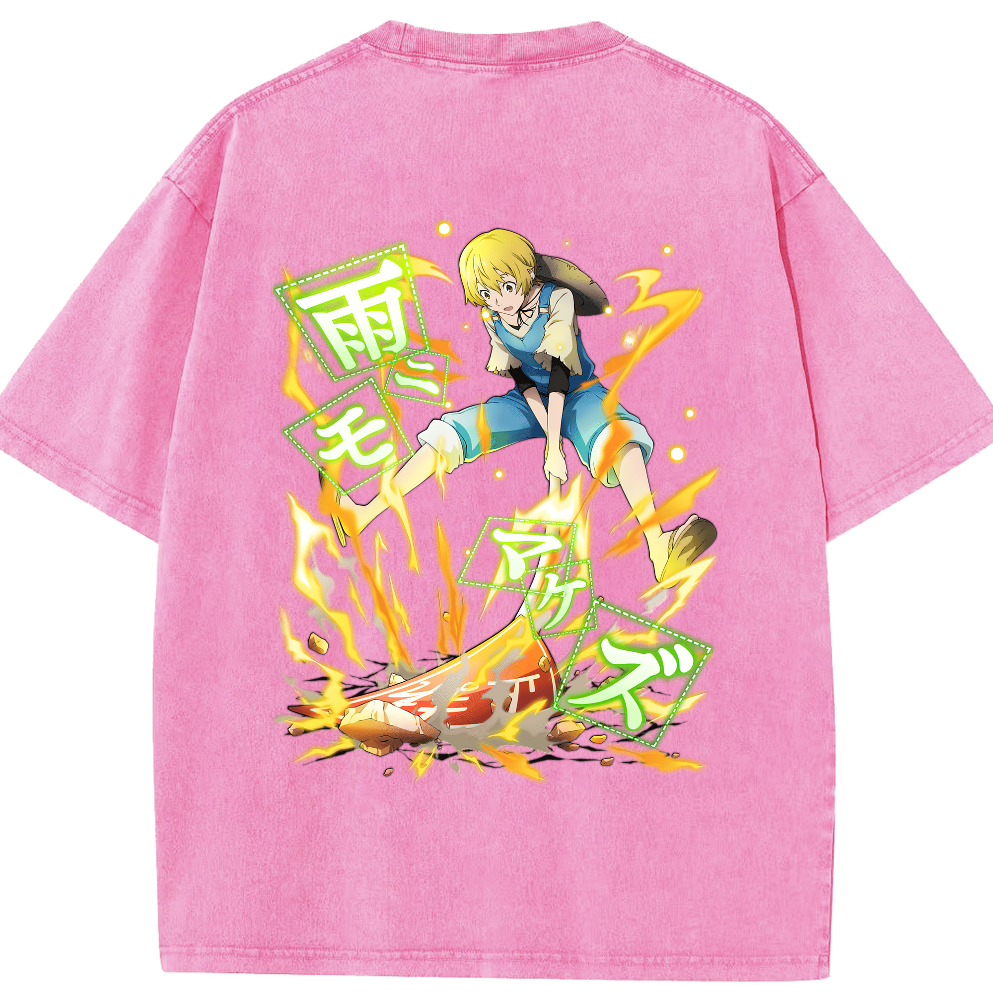 （画像用） 文豪ストレイドッグス Bungo Stray Dogs 綿100% ヴィンテージ風 半袖Tシャツ（背面プリント）